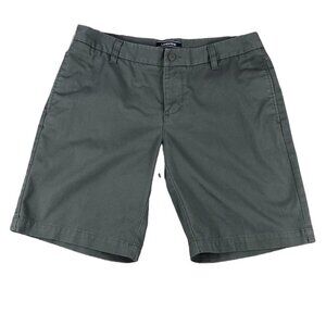 Lands End Shorts Women’s gray Flat Front Bermuda size 7